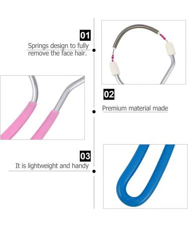 2 Pcs Facial Hair Remover Spring Facial Hair Epilator Spring Face Hair Remover