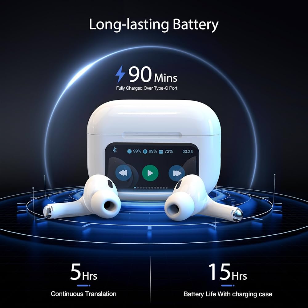 Airpods A9 Pro + LED Touch Display Premium Quality With Noise Cancellation