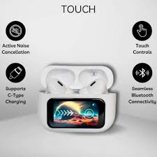 Airpods A9 Pro + LED Touch Display Premium Quality With Noise Cancellation