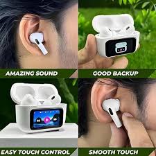 Airpods A9 Pro + LED Touch Display Premium Quality With Noise Cancellation